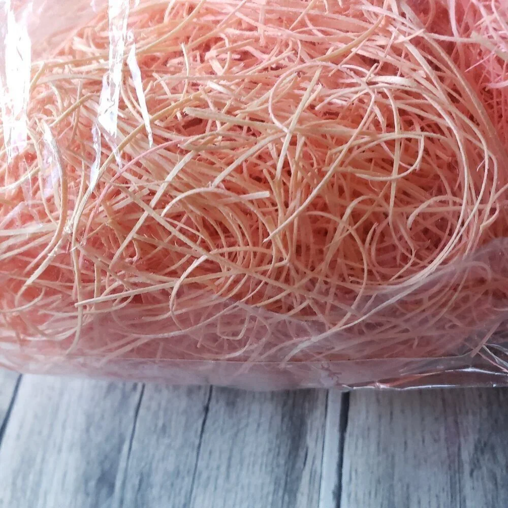 Wood excelsior Grass “pink tone color” 6 oz.